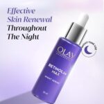 Olay Retinol24 Max Night Serum l Visibly Reduces Fine Lines in 7 Nights | Max Repair, Max Hydration l No Redness or Irritation | Fragrance Free l Normal, Oily, Dry and Combination Skin l 30ml - Image 6