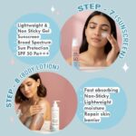 Glamveda Korean Rice & Ceramide 8 Step Weekly Skincare Routine For Women | Face wash, Peel Off Mask, Toner, Serum, Under eye cream, Moisturizer, Sunscreen & Body Lotion | Skin Brightening - Image 6