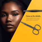 Beauté Secrets Essentials Manicure Set Nail Clippers, Stainless Steel Nail Scissors Grooming Kit, Acne needle, Blackhead Tool Leather Travel Case (Yellow) - Image 5