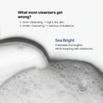 Sea Bright Hydrating Facial Cleanser with Rice, Licorice, Red Algae Extracts + 0.5% Lactic Acid | Gentle, Pore-Minimising, Barrier Supporting Face Wash for Men & Women | 120ml - Image 6