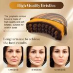 Lymphatic Contour Face Brush for Sculpting & Drainage – Facial Massager for Jawline, Chin & Neck – Reduces Puffiness, Promotes Detox & Lift – Soft Bristles, Improves Skin Glow, Includes Travel Case - Image 3