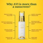 SVARASYA AVI Mineral Sunscreen SPF 50 Pa+++ | 50ml Sunscreen with Zinc Oxide & Titanium Dioxide | UVA, UVB Sun Protection | Lightweight Sun Cream for Men & Women | For Dry & Oily Skin | All Skin types - Image 8