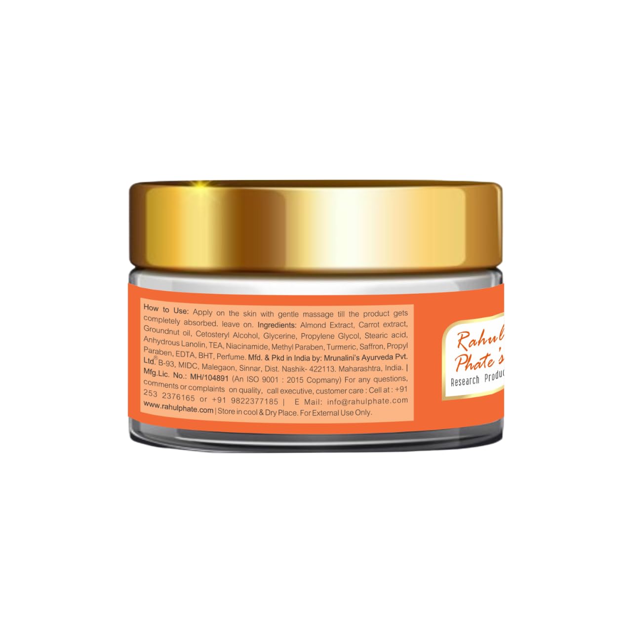Rahul Phate's Research Products Madhugandha Nourishing Face Cream | For all skin types | For Women & Men | 50g - Image 3