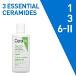 CeraVe Hydrating Cleanser For Normal To Dry Skin (88ml) - Non-Foaming Face Wash with Hyaluronic Acid And Ceramides | Non-Comedogenic, Non-Irritating And Fragrance-Free Cleanser - Image 7