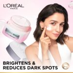 L'Oreal Paris Glycolic Bright Glowing Day Cream, Overnight Brightening Cream, Glycolic Acid in Gel-Like Cream Texture, that Visbily Minimizes Spots & Reveals Glowing skin, 50ml - Image 3