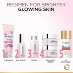 L'Oreal Paris Glycolic Bright Glowing Day Cream, Overnight Brightening Cream, Glycolic Acid in Gel-Like Cream Texture, that Visbily Minimizes Spots & Reveals Glowing skin, 50ml - Image 10