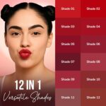 Mila Beauté 12 Creamy Matte Mini Pout Party Lipstick Kit | Lip Hydrating & Light-weight | Long Lasting Lipsticks for Women | Suitable All Indian Tones | Shade - Pinks & Reds 12g - Image 5