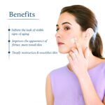 Blue Nectar Saffron Anti Aging Cream for Women | Ayurvedic Alternate to Retinol Face Cream for Fine Lines & Wrinkles | Day & Night Moisturizer for Oily & Dry Skin (14 Herbs, 50g) - Image 4