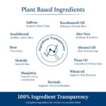 Blue Nectar Saffron Anti Aging Cream for Women | Ayurvedic Alternate to Retinol Face Cream for Fine Lines & Wrinkles | Day & Night Moisturizer for Oily & Dry Skin (14 Herbs, 50g) - Image 5