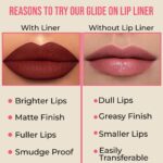 INSIGHT Glide On Lip Liner - Lowkey | Intensely Pigmented | Ultra Smooth Texture | Long lasting Formula | Weightless Formula - 0.3 g - Image 4