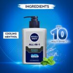 NIVEA MEN All in 1 Oil Control Face Wash | Prevents Acne | Removes excess oil and dirt | Reduces Blackheads and Whiteheads | Cooling Menthol | Unclogs & refines pores | 150ml - Image 3