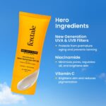 Foxtale Glow Sunscreen SPF 50 PA++++ with Vitamin C & Niacinamide, In-Vivo Tested, Sensitive-Skin Friendly, Made with 100% New-Gen Filters, Lightweight, Non-Greasy, No White Cast |For Men & Women 50ml - Image 3