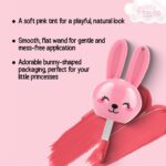 Princess by RENEE Bunny Lip Tint - Pink, for Pre-Teens, Lightweight & Long-Lasting Color, Non-Drying & Nourishing, Water-Based Formula, Blueberry Extracts, Strawberry & Vitamin E Infused, Cruelty-Free - Image 5
