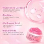 RENEE Pink Therapy Hydrolyzed Collagen Overnight Sleep Jelly Mask | Hydrates, Repairs, Smoothens & Plumps Skin | Peptides, Niacinamide & Hydrolyzed Collagen Enriched | 50 gm - Image 3
