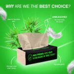 Beco Bamboo Facial Tissue Paper Box-Soft Pack | 200 pulls x 6 packs | Super Soft, Skin Friendly & Highly Absorbent Face Tissue Napkins | Car Tissues | 100% Natural & Ecofriendly | 2 ply-1200 Pulls - Image 6