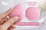 Makeup Sponge & Powder Puff Set with Foundation Brush, Beauty Blender Sponge, Mushroom Head Makeup Sponge for Foundation, Concealer & Powder, Soft Makeup Applicator Set Wet & Dry Use(pack of 5) - Image 5