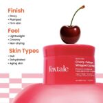 Foxtale Cherry-Collagen Whipped Clay Mask | Vegan Collagen + Glycolic Acid + PHA + Cherry Beads | Hydrates, Plumps & Firms Skin | Detoxifies Pores, Brightens & Smooths Dull, Uneven Skin | 75g - Image 5