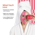 Foxtale Cherry-Collagen Whipped Clay Mask | Vegan Collagen + Glycolic Acid + PHA + Cherry Beads | Hydrates, Plumps & Firms Skin | Detoxifies Pores, Brightens & Smooths Dull, Uneven Skin | 75g - Image 6