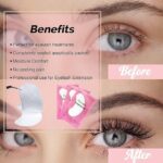 DClub Hydrogel Eye Patches Gel Lash Extensions, Under Eye Patches, Lint Free Eyelash Pads, Lash Lift Pads for Supplies, Beauty Eyelash Extension Tools. (50 PAIR) - Image 4