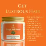 Orange Peel Powder face pack- For Boosten Collagen, Tan Removal, Oil Control, Glowing Skin, Scars Removal,Natural Skin cleanse, Antioxidants Add Glow with Vitamin C -120gm | Eco-Friendly Glass Jar - Image 5