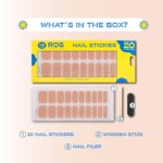 ROS Beauty Nail Stickies | 20 Count | Easy-to-Apply Vibrant Nail Art Stickers | Long-Lasting & Mess-Free | No UV Light | Takes the Natural Shape for Effortless DIY Manicure | Infinite Lights - Image 4