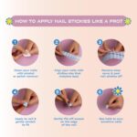 ROS Beauty Nail Stickies | 20 Count | Easy-to-Apply Vibrant Nail Art Stickers | Long-Lasting & Mess-Free | No UV Light | Takes the Natural Shape for Effortless DIY Manicure | Infinite Lights - Image 5