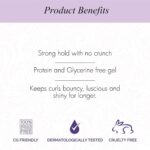 Curl Up Ultra Defining Hair Gel | Strong Hold Flaxseed Hair Gel | For Dry Frizzy, Wavy & Curly Hair | Sulphate Paraben & Silicone Free 100ml - Image 3