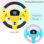 Premium Kids Driving Steering Wheel Funny Interactive Driving Wheel with Music (Steering yellow) - Image 4