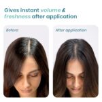 WishCare Air Powder Dry Shampoo for Oily Hair & Scalp - No White Cast & Aerosol - Niacinamide, Probiotics, Kaolin Clay, Rice & Tapioca Starch - Volume Boost, Scalp Refresh & Reset 10gm - Image 3