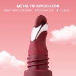 Typsy Beauty Pout Cloud Matte Lip Balm | Blurring Finish, Tinted Lip Balm with Peptides, Ceramides & Vitamin C & E | Rich colour payoff with long-lasting stain I Plum - Mulberry Mochi 05| 8g - Image 8