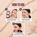 Hilary Rhoda Compact & Loose Powder | Ivory | 2-in-1 Setting Powder for Oil Control & Matte Finish Weightless | Blends Effortlessly | Long-Lasting | Hides Imperfections | for Indian Skintone | (Shade 01) 32g - Image 5