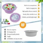 Silicone Face Bowl for Ice with Built-In Icetray, Ice Facial Foldable Washbasin, Collapsible Face Tub for Ice Bath, Facial Ice Plunge Bowl, Ice Water Facials at Home (Black) - Image 4