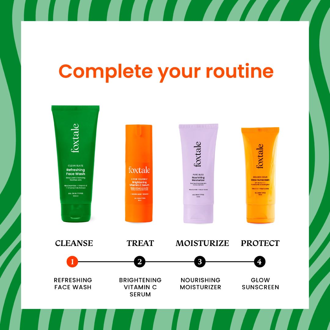Foxtale Refreshing Face Wash for Deep Cleansing with Niacinamide, Hydrates & Brightens, Non-Drying Cleanser for Glowing Skin, Men & Women, For All Skin Types - 100 ml - Image 7