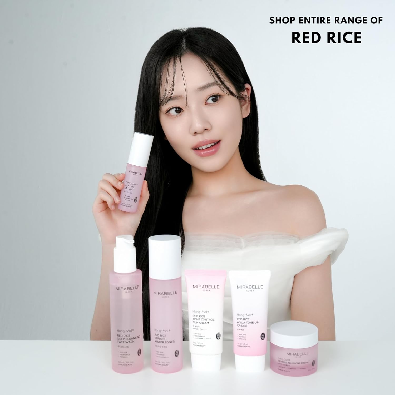 Mirabelle Korea Red Rice Tone Control Sun Cream SPF 50+ PA++++ | Lightweight & Hydrating | No White Cast | In-Vivo Tested | Korean Skincare | For Men & Women | For All Skin Types | 50g - Image 8
