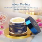Blue Nectar Shata Dhauta Ghrita Cream for Women | 100 Times Washed Ghee Face Moisturizer for Dry & Oily Skin | Natural Glow Kesar Face Cream for Daily Skin Firming (19 Herbs, 50g) - Image 6