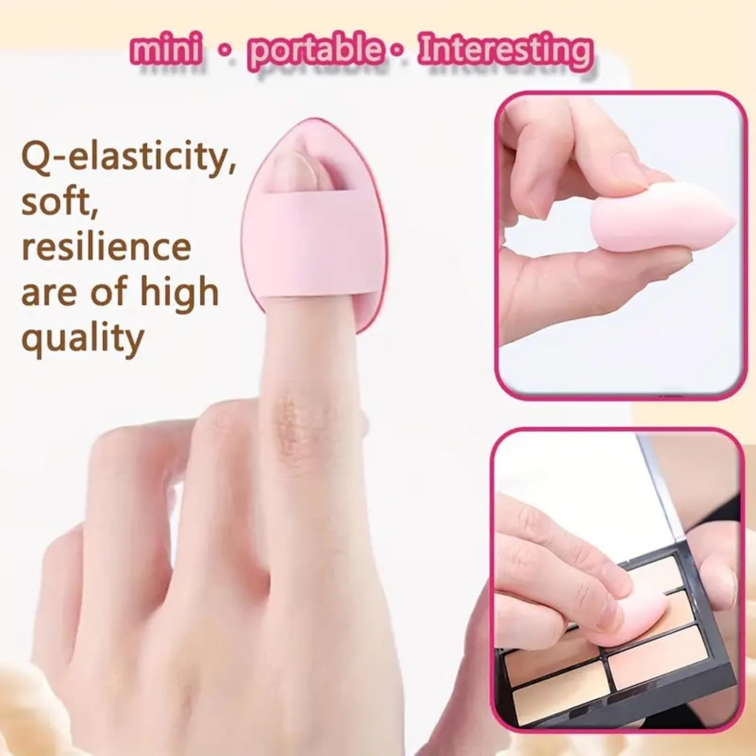 14 Pcs Makeup Sponges Set With Storage Case, Latex Free Flawless Soft Setting, Beauty Blender Sponge Suitable for Liquid, Cream and Powder - Multicolored - Image 5