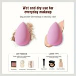 14 Pcs Makeup Sponges Set With Storage Case, Latex Free Flawless Soft Setting, Beauty Blender Sponge Suitable for Liquid, Cream and Powder - Multicolored - Image 8