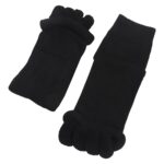 KAYORA Foot Alignment Socks Toe Separator Support Compression Black Pain Relief Neuropathy Heel Leg Comfort Women Men Finger Design Stretch Therapy Everyday Wear (PACK OF 1) - Image 5