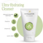 Dermavive Hydra Cleanser – Gentle Daily Face Wash for Dry, Sensitive Skin with Colloidal Oatmeal & Vitamin E – Soap-Free, pH-Balanced Cleanser – 120ml - Image 4