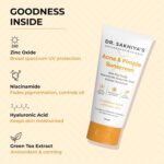 Dr. Sakhiya’s Acne & Pimple Sunscreen SPF 50 (50gm) for Oily & Acne-Prone Skin | Zinc Oxide + Niacinamide + Hyaluronic Acid | Oil-Free, No White Cast, Water Resistant | Dermatologist Tested - Image 3