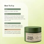 Pore Reset Non-Drying Clay Mask | Oily & Sensitive Skin 50g | Minimize Pores, Controls Oil, Soothes Skin | French Green Clay, Heartleaf Extract & L-Carnitine | Face Mask for Women Skin Care - Image 4