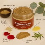 MS MAGIC SECRET "Moroccan Tebrima Body Mask – 100% Natural Herbal Skin Brightening & Detoxifying Treatment | Deep Cleansing,Improves Tan, Anti-Blemish & Glowing Skin Care for Face & Body 100 grams - Image 5