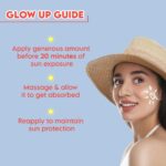 Clensta Red Aloe Vera Daily Glow Sunscreen For All Skin Types SPF 50 PA++++ | No White Cast With Red Aloe Vera & 2% Niacinamide, Lightweight, For Sun Protection & Glow - 50 G - Image 3