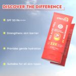 Clensta Red Aloe Vera Daily Glow Sunscreen For All Skin Types SPF 50 PA++++ | No White Cast With Red Aloe Vera & 2% Niacinamide, Lightweight, For Sun Protection & Glow - 50 G - Image 4