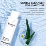 Daily Face Cleanser 100ml | Hydrating Face Wash With 2% Niacinamide, Hyaluronic Acid & Aloe Vera | Gentle Cleanser For Acne Prone Sensitive Skin | Deep Cleansing Face Wash For Oily Dry Skin Women Men - Image 8