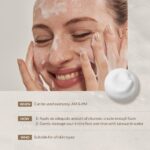 MIZON Snail Repairing Foam Cleanser, Mild and Soft Face Cleanser for Pores and Blackheads, Moisturizing Formula with Snail Filtrate and Soft Bubbles, Korean Makeup Remover (60ml) - Image 7