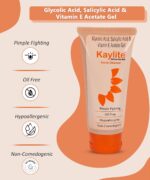 Kaylite Facial Cleanser | Anti Acne Face Wash | Salicylic Acid and Vitamin E-Acetate Gel, Oil Free for Women and Men(Pack of 2) 120 ML - Image 5