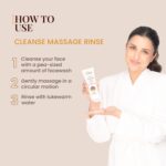 La Pink Ubtan Face Wash | Gently Exfoliates & Brightens Skin | Removes Tan, Dirt & Impurities | With Walnut Beads, Kesar, Sandalwood & White Haldi | Soap-Free & 100% Microplastic-Free | All Skin Types | 100ml - Image 3