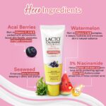 Lacto Calamine Dewy Sunscreen SPF 50 PA+++ | 50g | Water Resistant, No White Cast, UVA & UVB Protection | Sunscreen SPF50 + Primer | Acai Berries, Niacinamide & Watermelon | Dermatologically Tested - Image 4