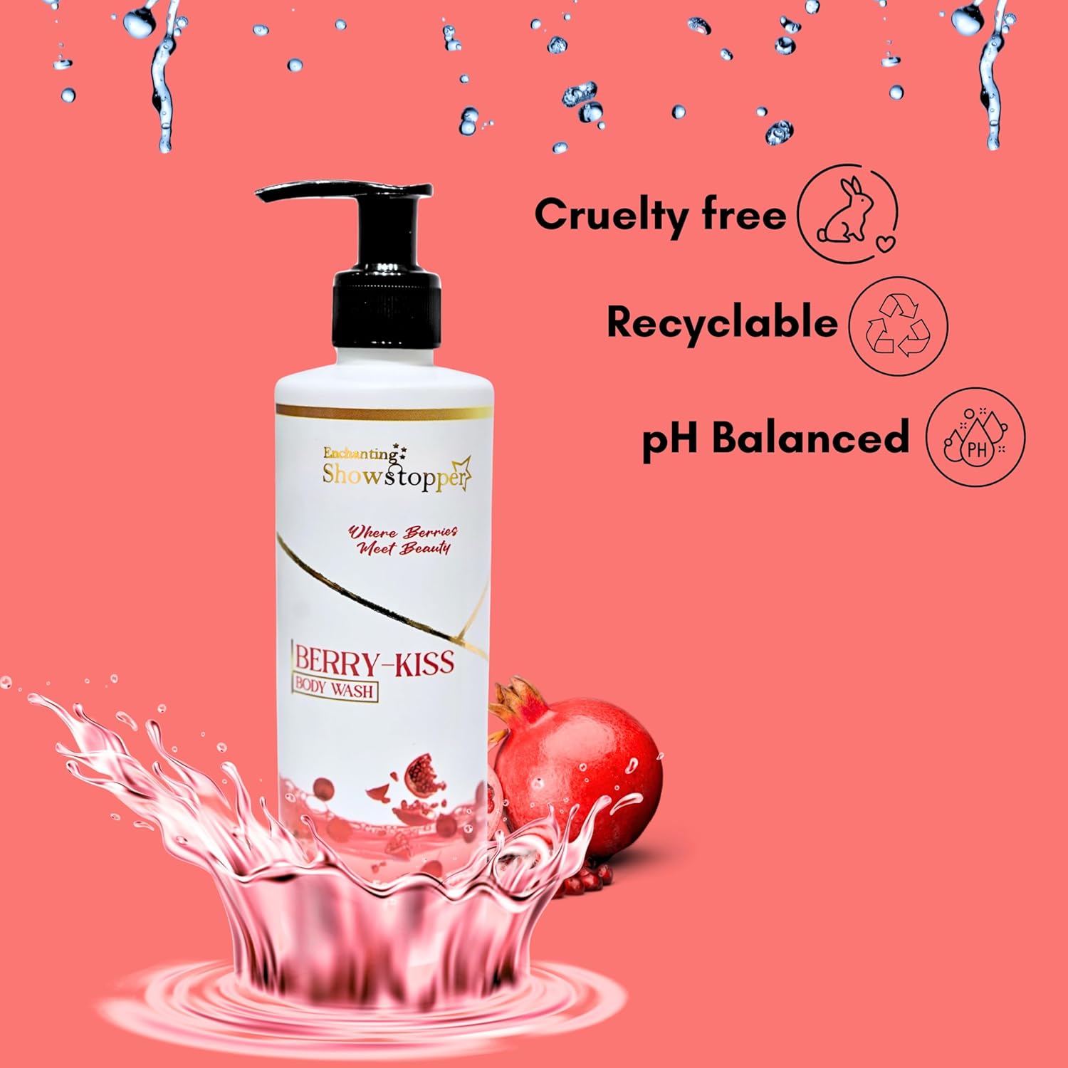 Berry Kiss Body Wash – Hydrating & Nourishing for Soft, Radiant Skin | Gentle Daily Cleanser for All Skin Types | Paraben & Sulphate Free | 250 ml for Men & Women - Image 4